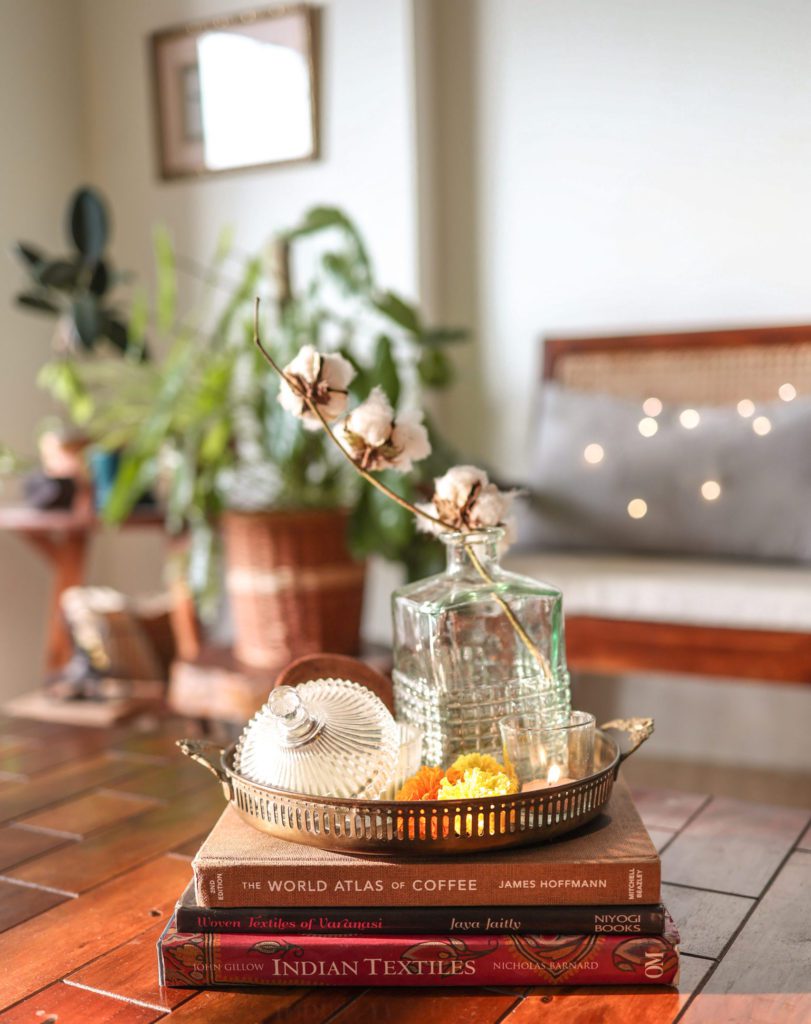 Diwali lights and table decor 