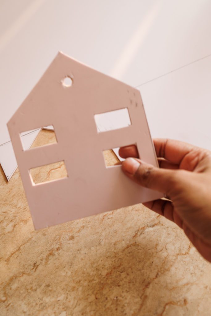 Steps to Make Christmas Village using foam board