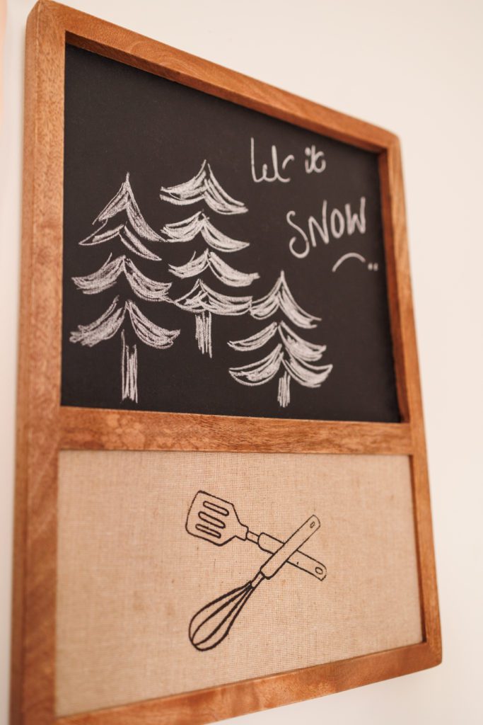 Christmas chalkboard art