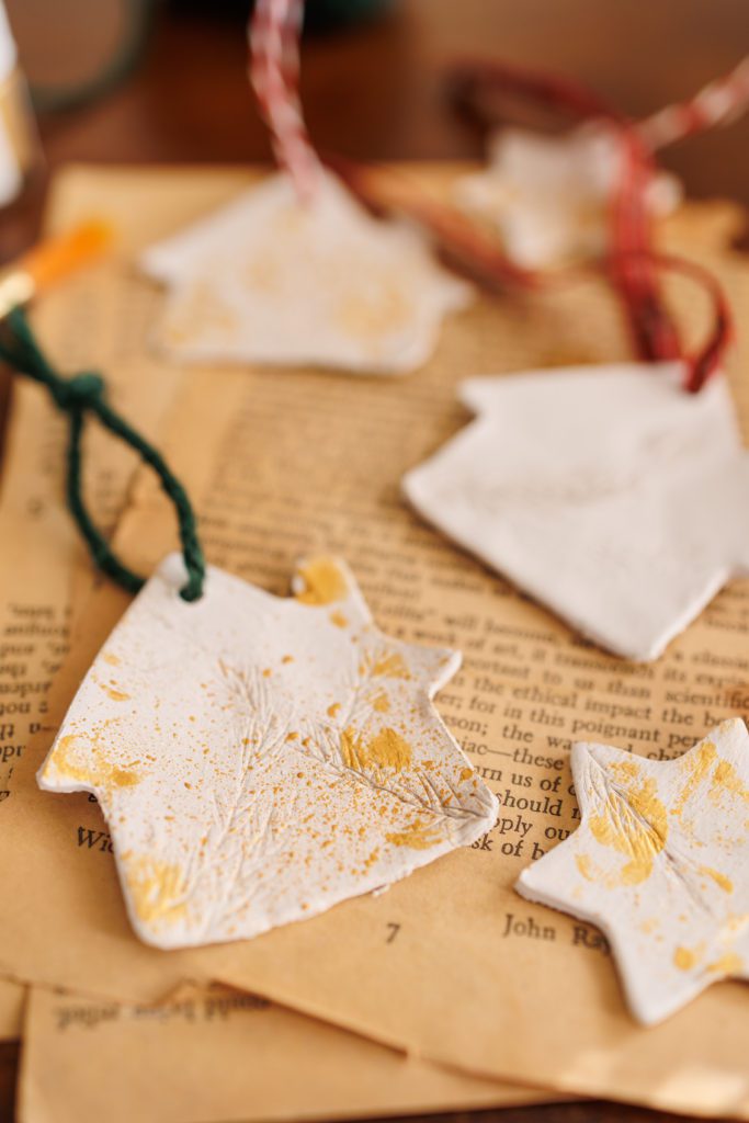 DIY clay ornaments for Christmas decor