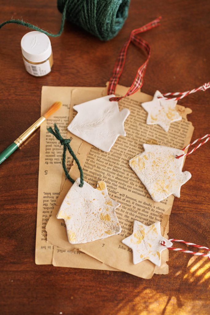 DIY clay ornaments for Christmas decor