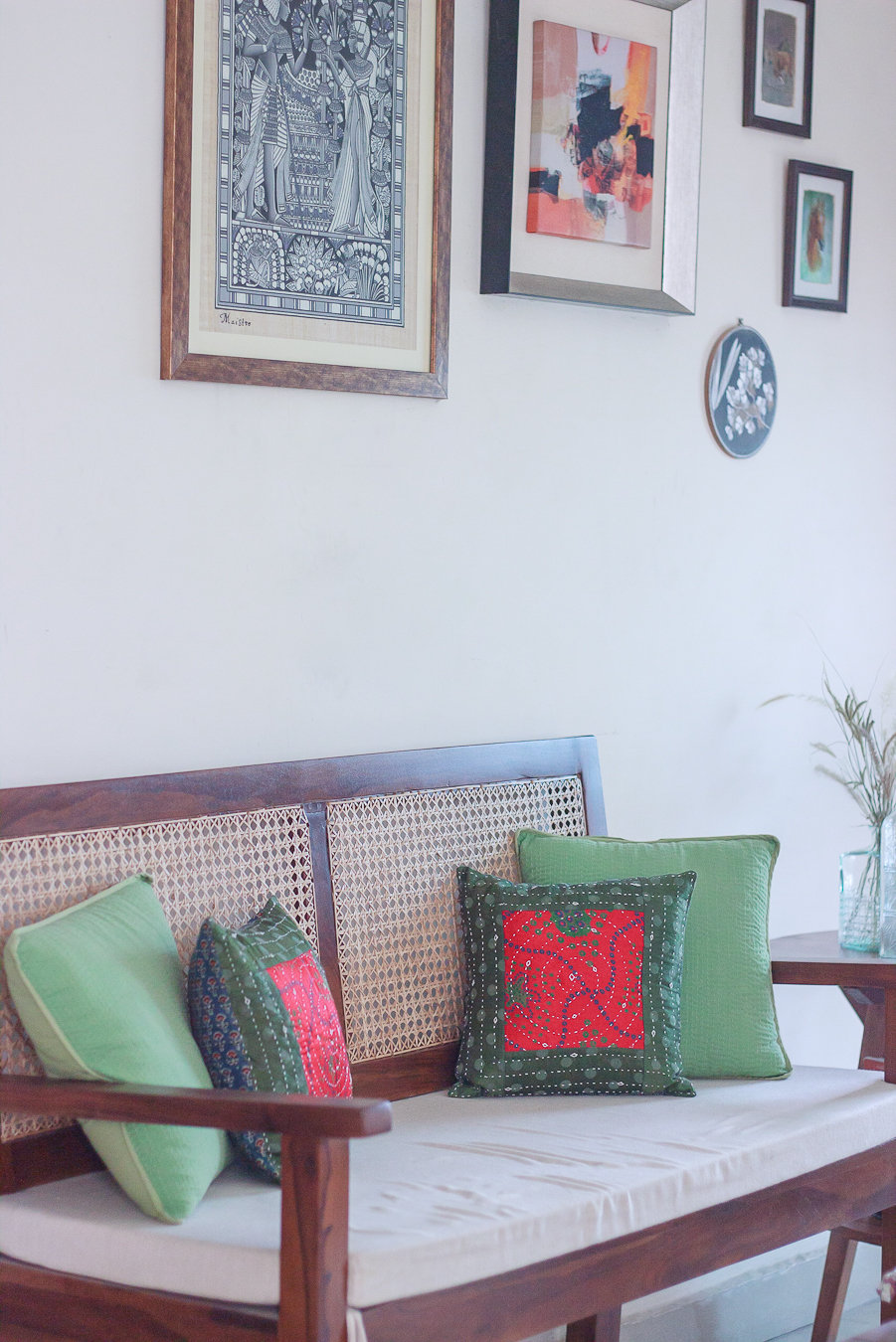 Living Room Gallery Wall in the last rental