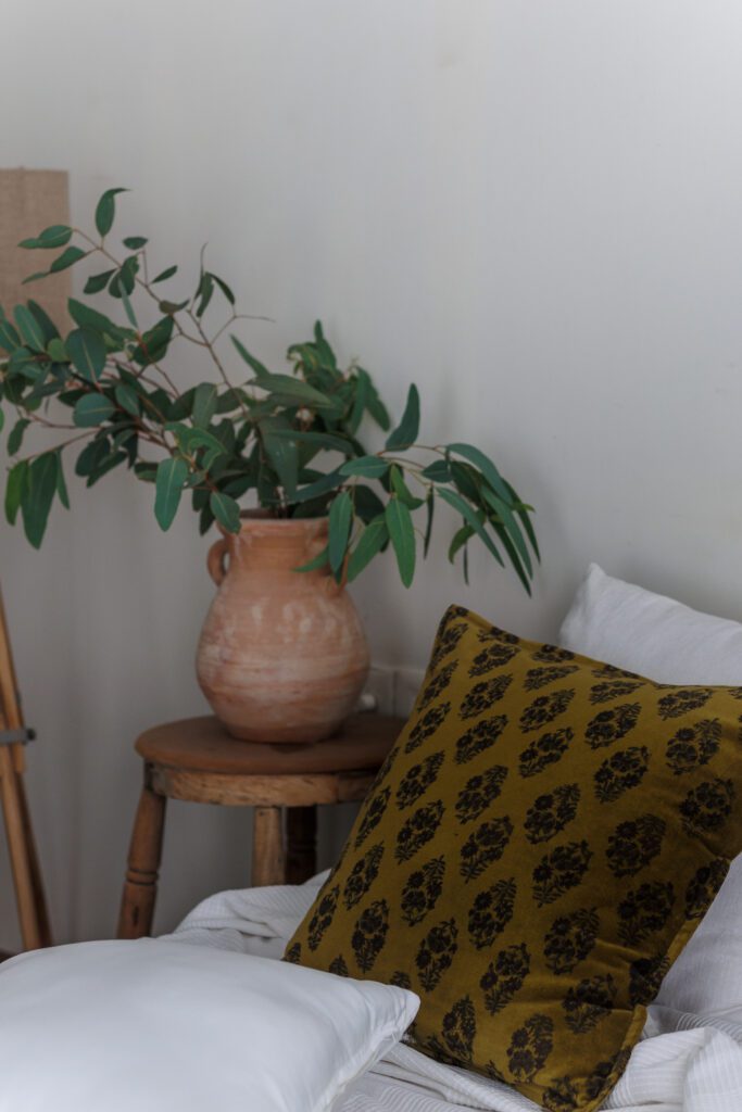 Block print cushion covers
