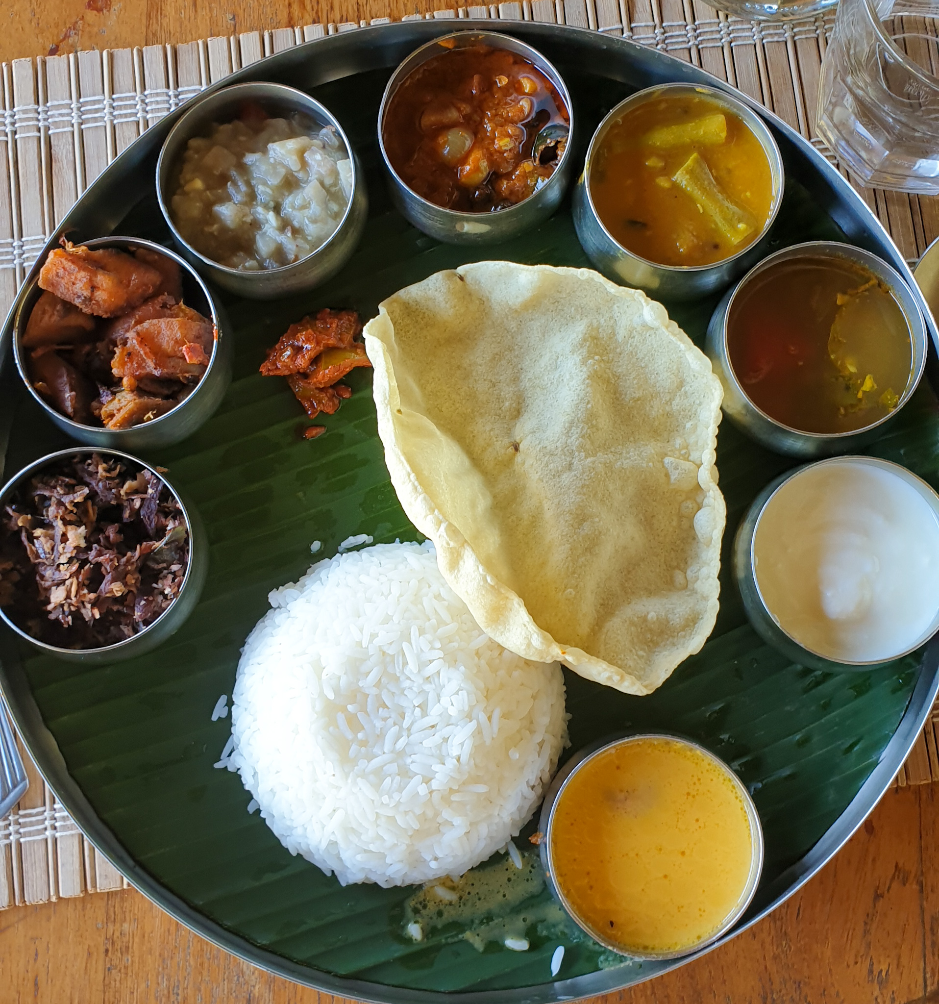 A wholesome vegetarian meal perfectly spiced - A Chettinad Thali