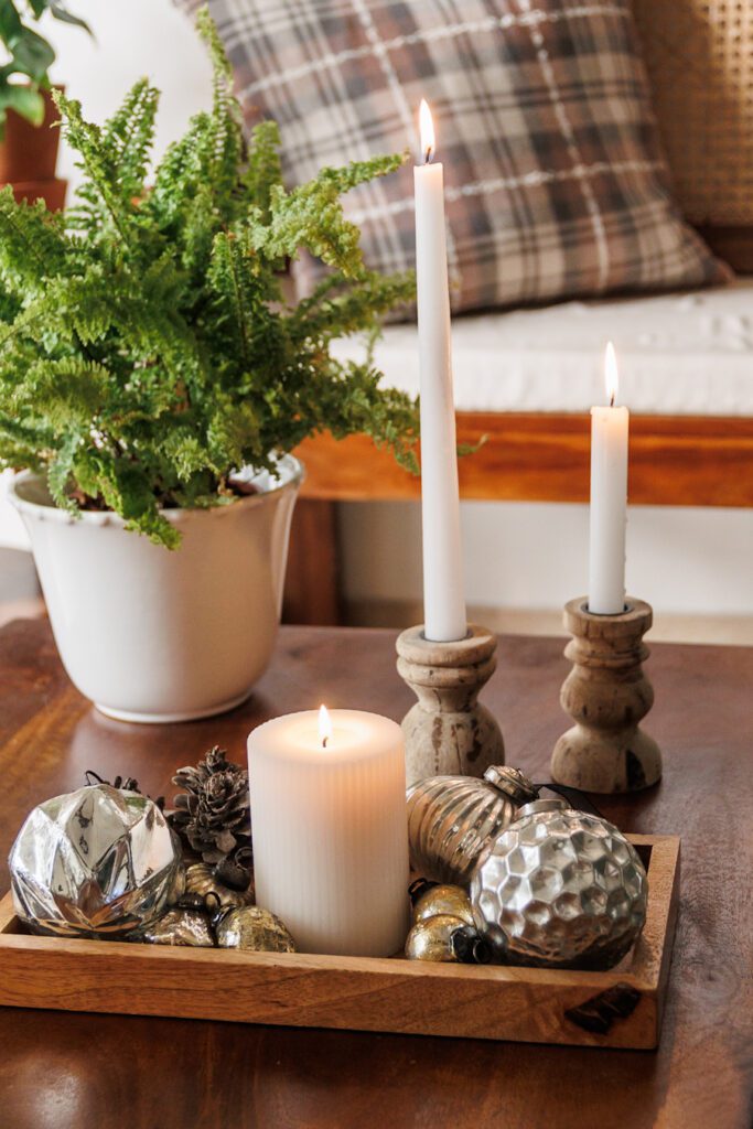 Christmas decorations with Baubles 