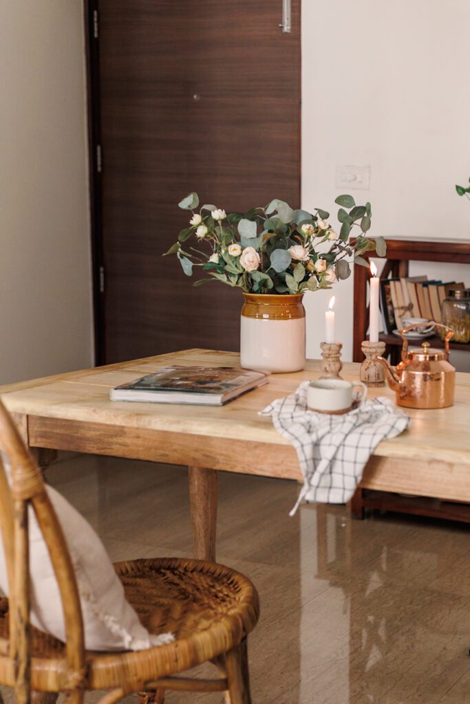 Fall touches to the dining space