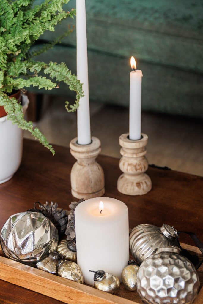 Christmas decorations with Baubles 