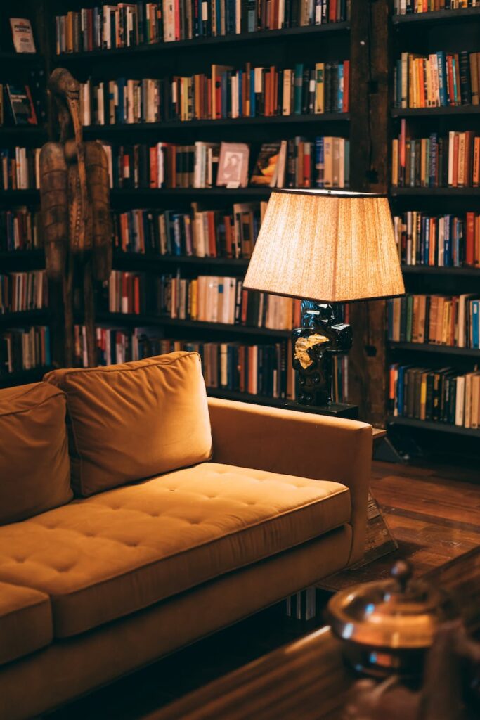Wall to floor library