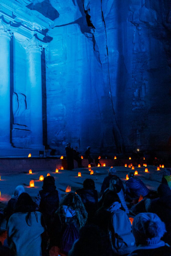 Petra by night