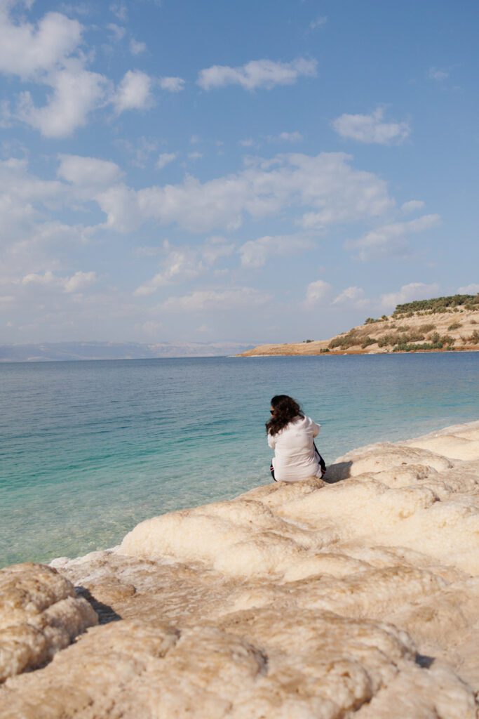 Magnificent salt formations at the Dead Sea