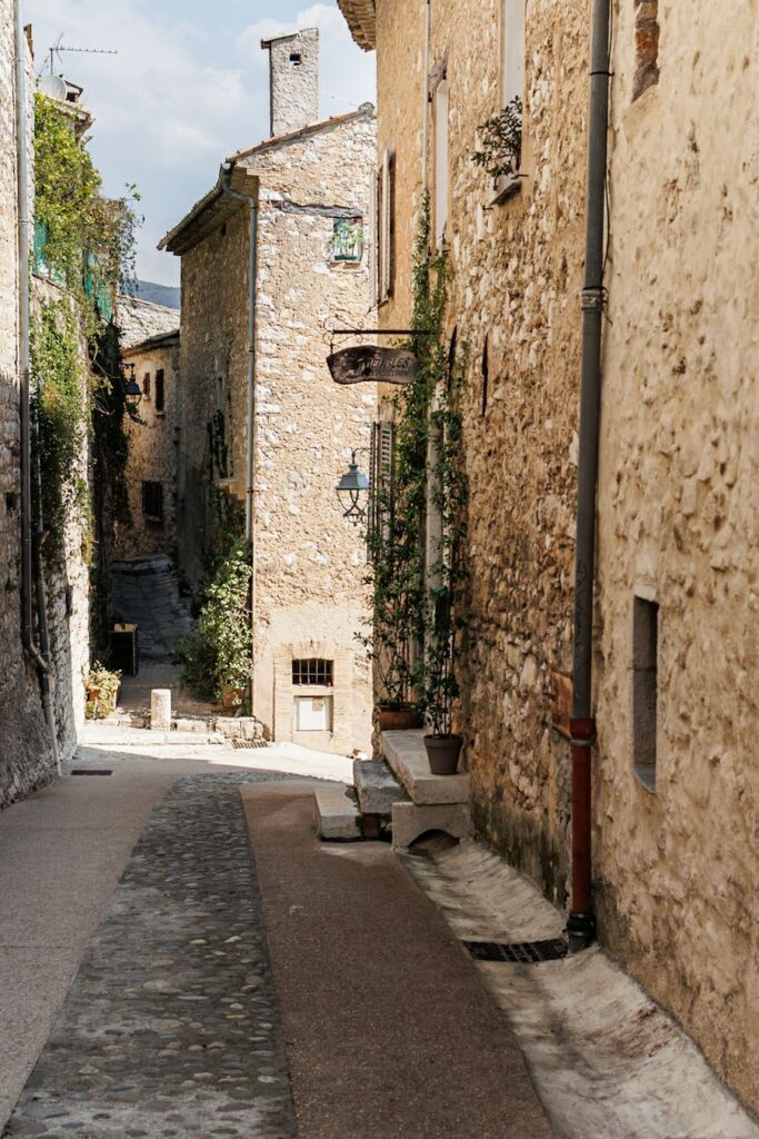 The charming town of St Paul De Vence