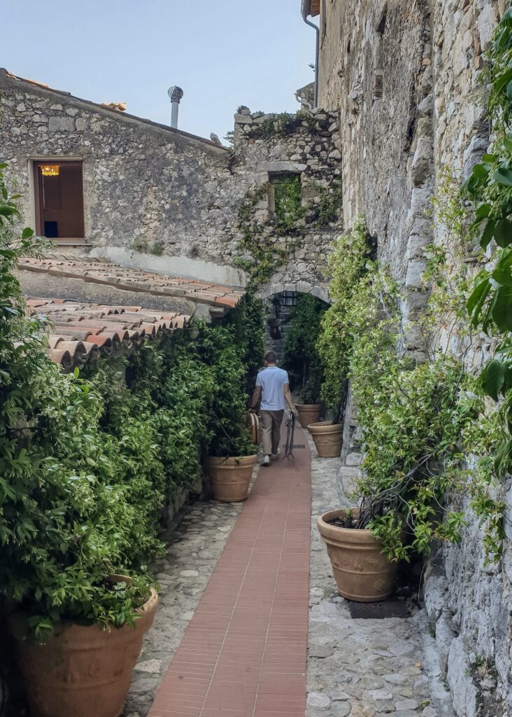 Cobbled lanes at Eze, French Riviera