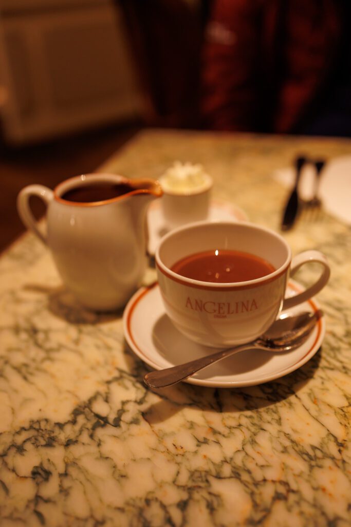 Hot chocolate in Paris