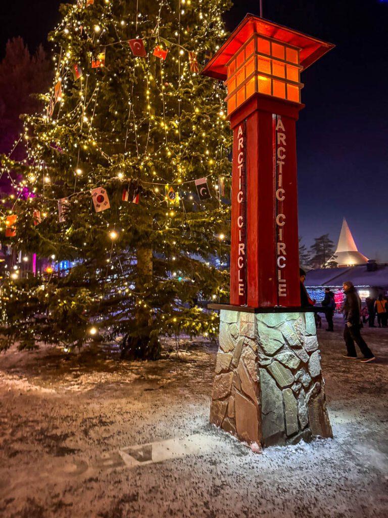 Arctic Circle line in finland