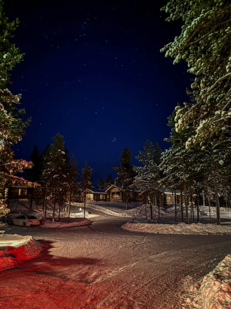 Arctic scenery in winter 