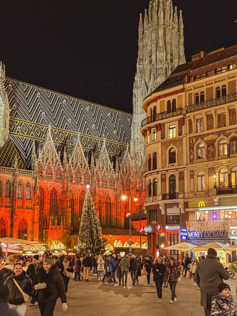 St Stephen's Cathedral during Christmas in Vienna